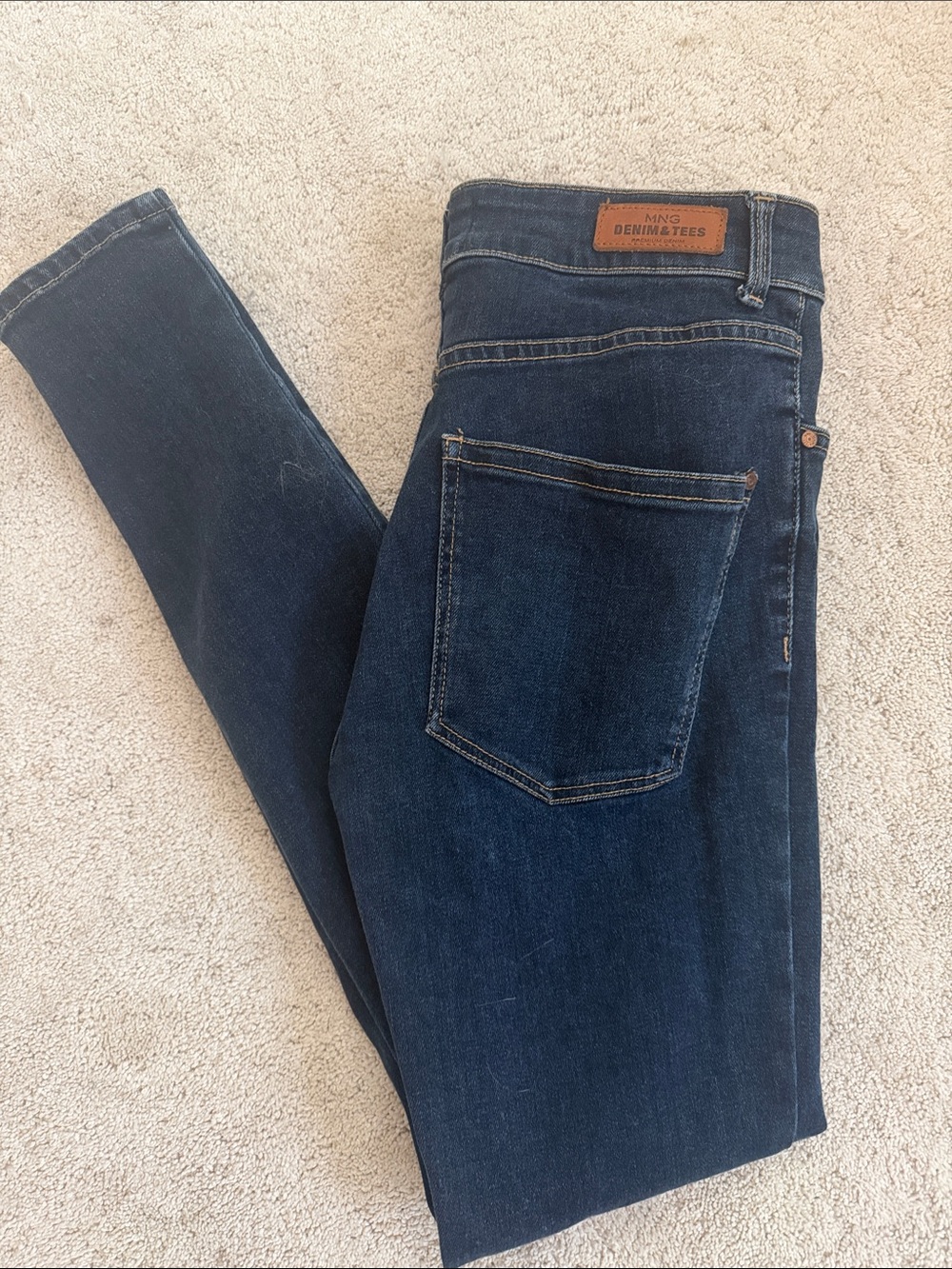 Mango Dark Indigo Skinny Jeans